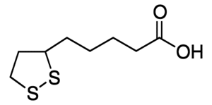 ساختار شیمیایی آلفا - لیپوئیک اسید