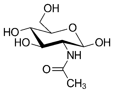 ساختار شیمیایی استیل گلوکوزآمین